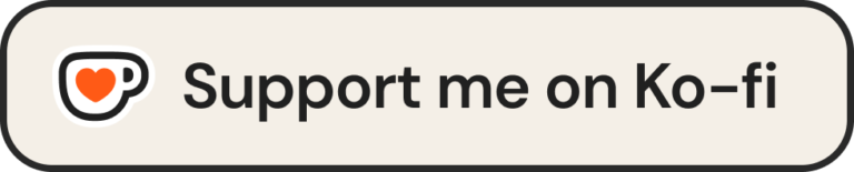 support me on kofi beige